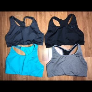 Lot of 4 Nike Sports Bras